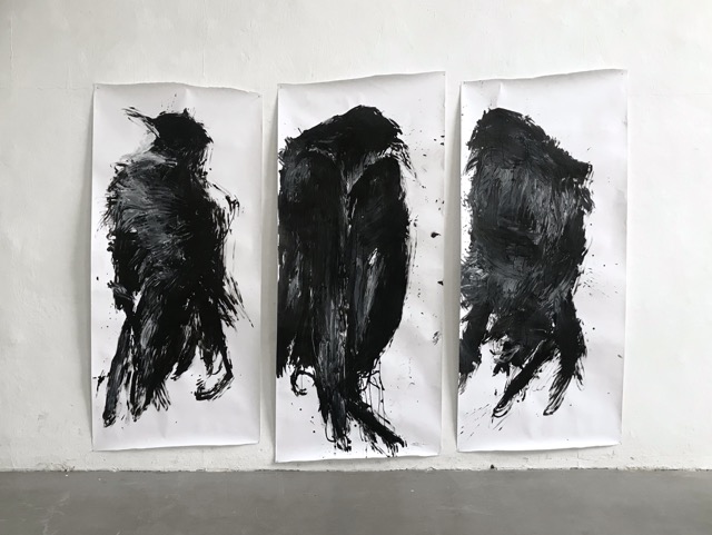 Drei Kr&auml;hen je ca 200x100 cm