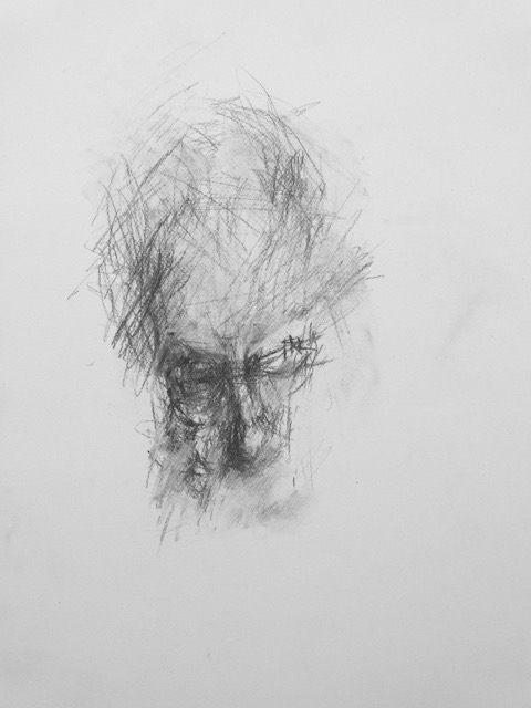 Zeichnung/Kohle 70x50 cm