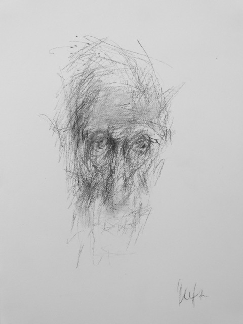 Zeichnung/Kohle 70x50 cm