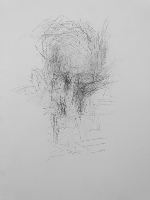 Zeichnung/Kohle 70x50 cm